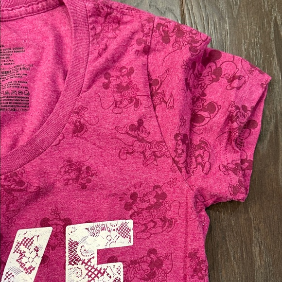 Disney Pink 'Love' Mickey Mouse Tee - Picture 6 of 8